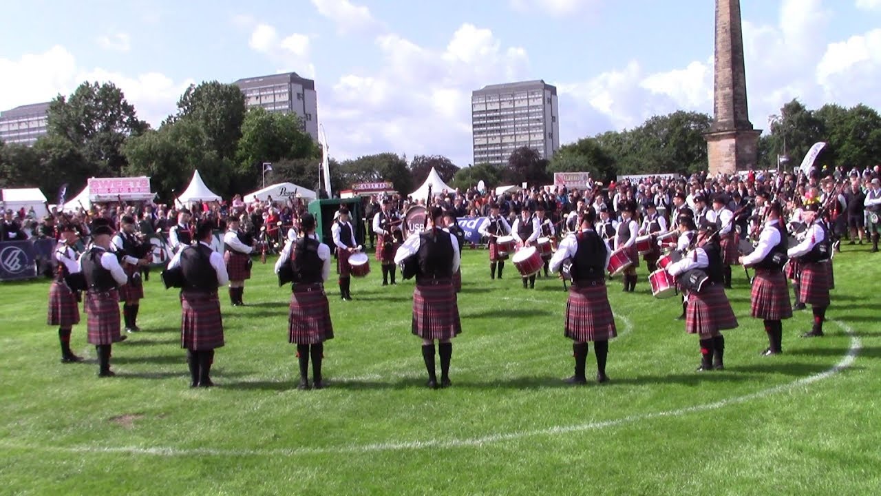 UDDINGSTON STRATHCLYDE PIPE BAND PERFORM AT THE WORLDS 2019