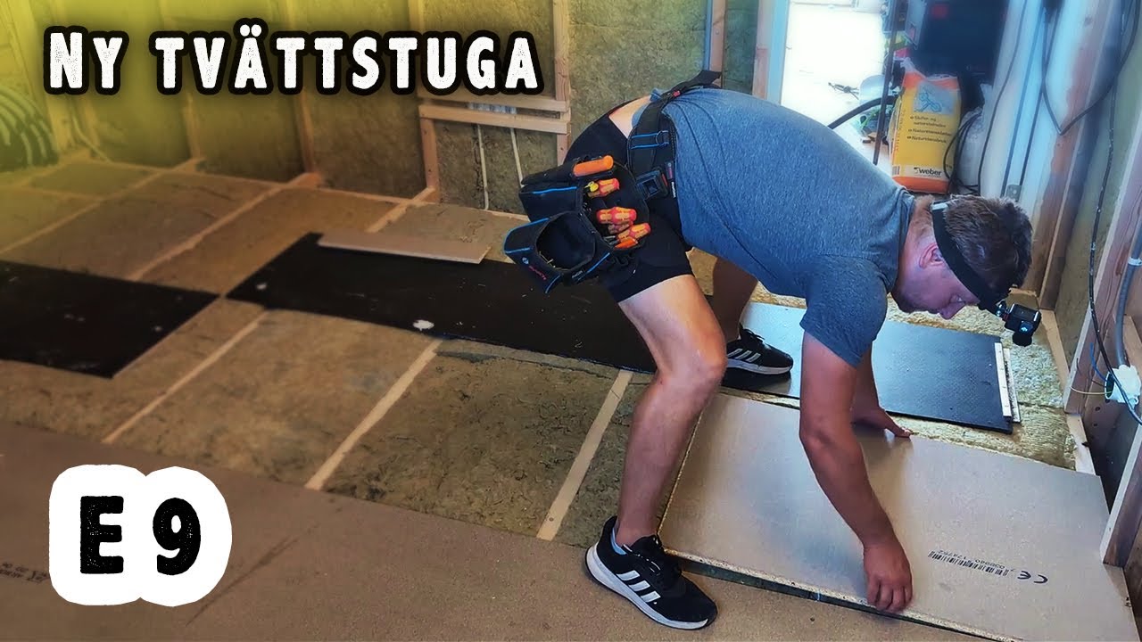 Tvättstuga & Walk-in Closet #9 - Lägger Golvspånskivor för ett Stabilt Golv!
