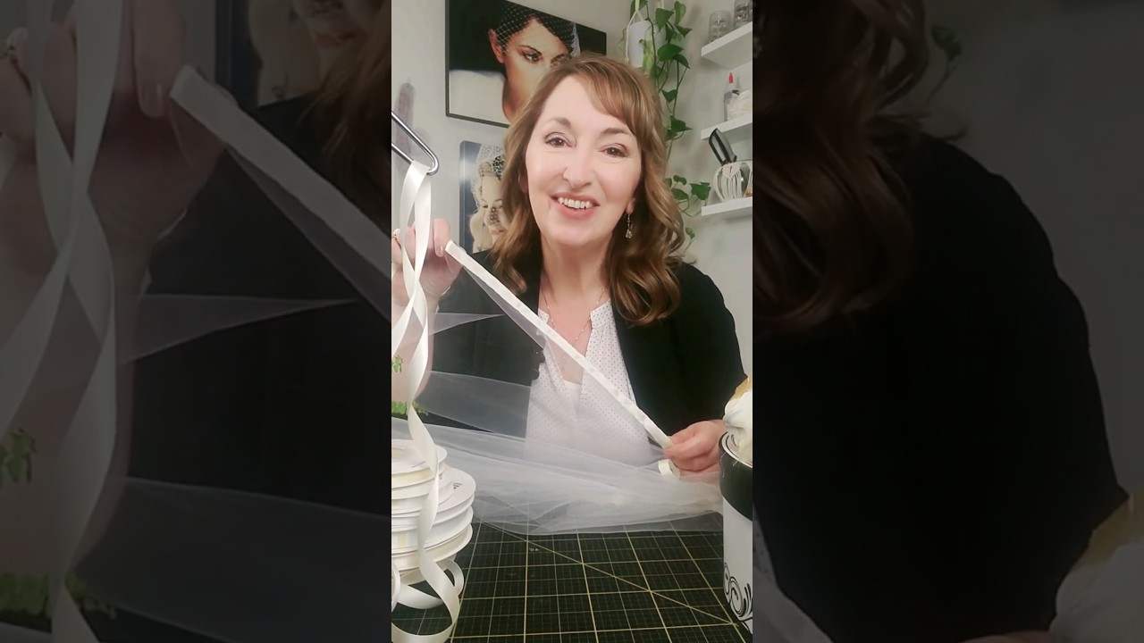 Learn How to Put a Ribbon Edge on your Bridal Veil