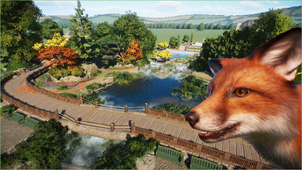 🦊Autumn habitat for the red fox | Quaco Zoo | Planet Zoo | speedbuild🌻