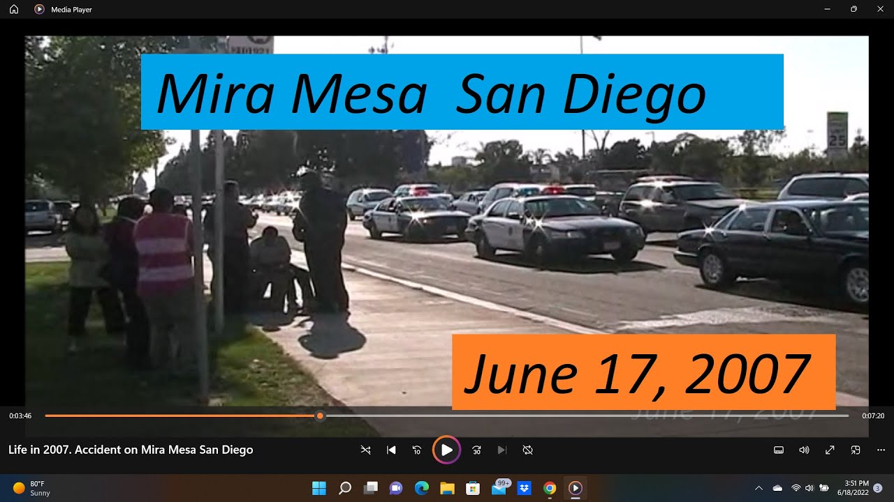 Life in 2007  Accident on Mira Mesa San Diego