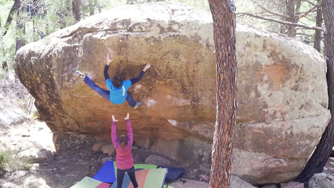 Plumas a la brasa (7B+) Tierra media, Albarracin