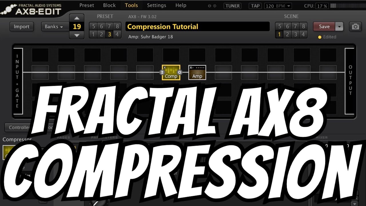 Fractal Audio AX8: Compression Types Tutorial [Dynamic; Pedal Comp 1&2; Studio Comp] Amp Block Tip