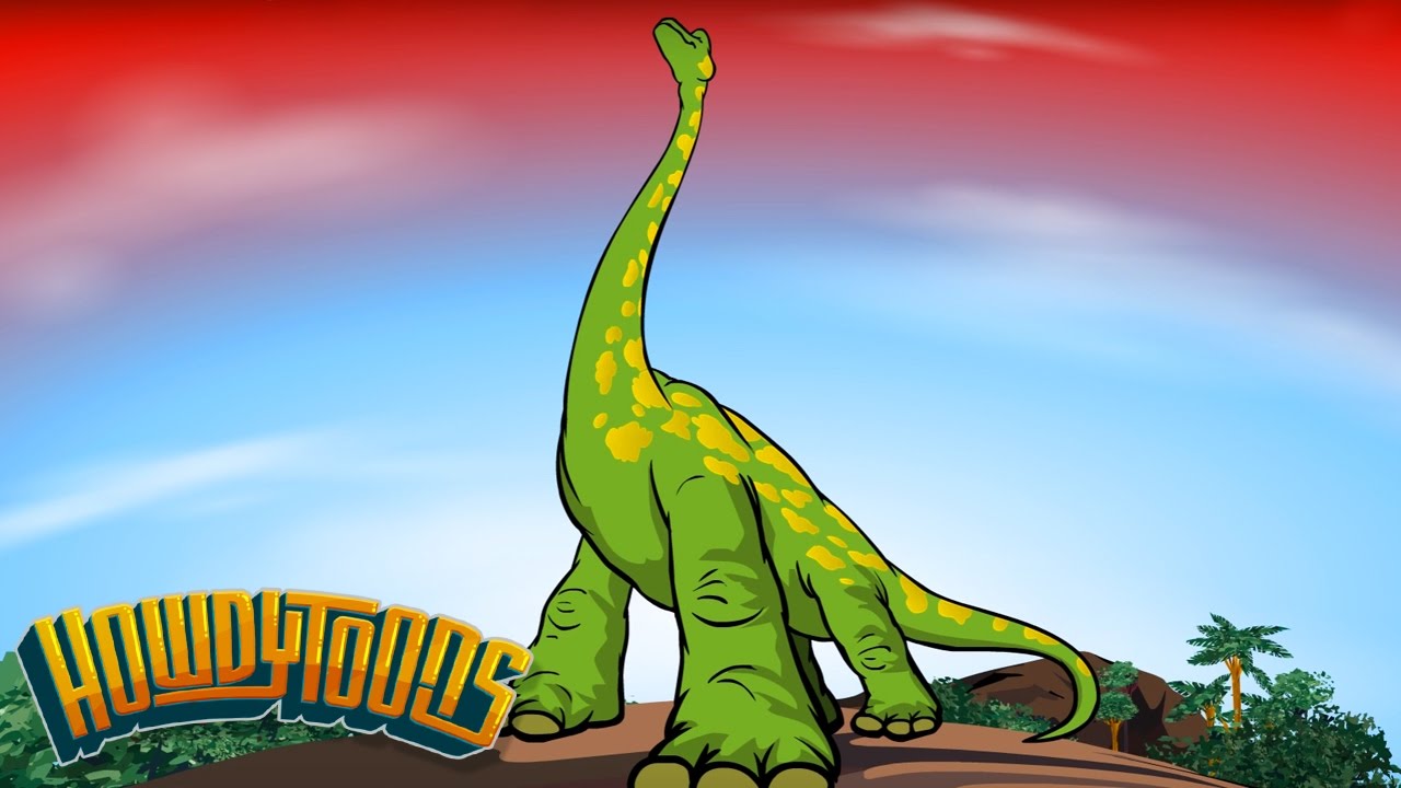 Brachiosaurus Song Sing-Along | Dinosaur songs from Dinostory by Howdytoons
