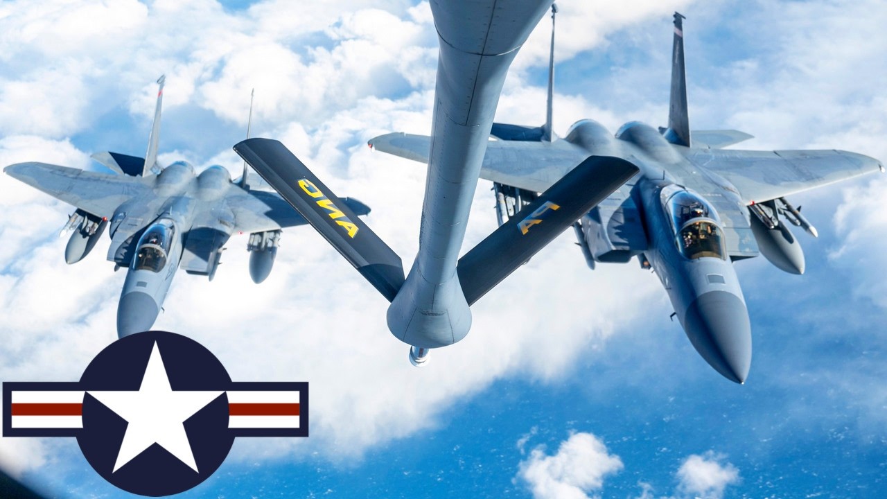 ВВС США, истребители F-15 Eagle. Учения по воздушно-космической обороне Северной Америки.