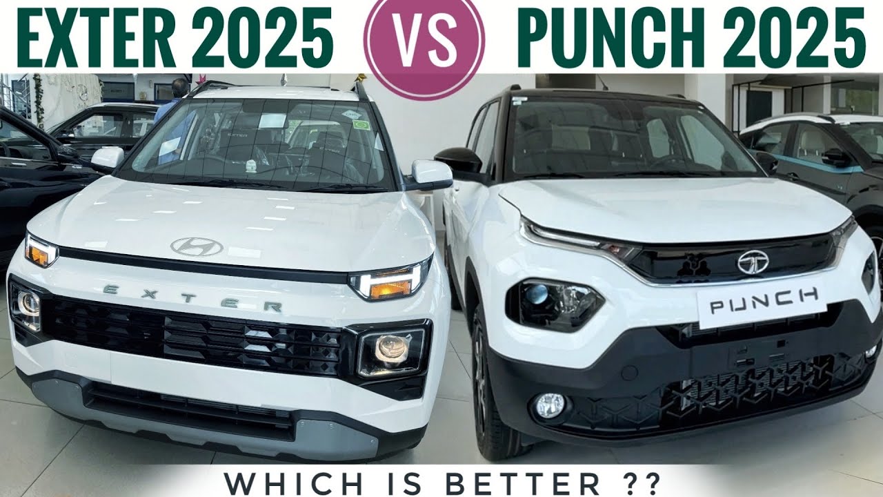 Tata Punch vs Exter 2025 - Which is Better? | Hyundai Exter vs Punch | Punch vs Exter Comparison