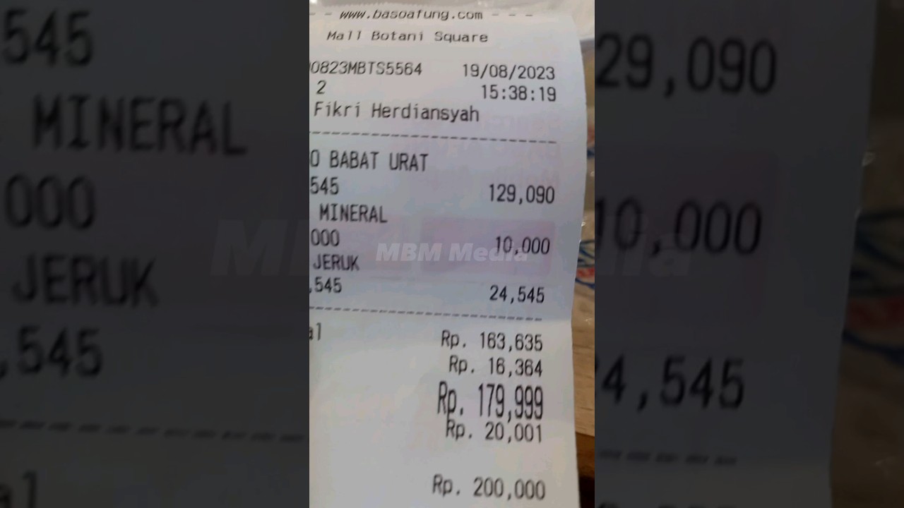 Ternyata segini Harga 1 Porsi Bakso Afung 