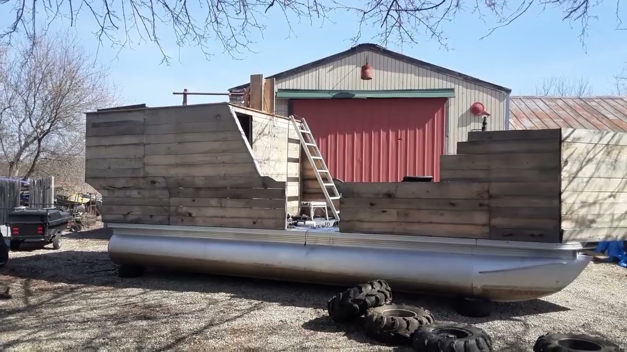 Building Pirate Ship On A 24 foot Pontoon
