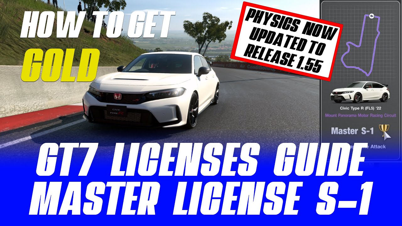 Обновление GT7 Master License S-1 1.55 — пошаговое руководство — Батерст на Honda Civic Type R S1