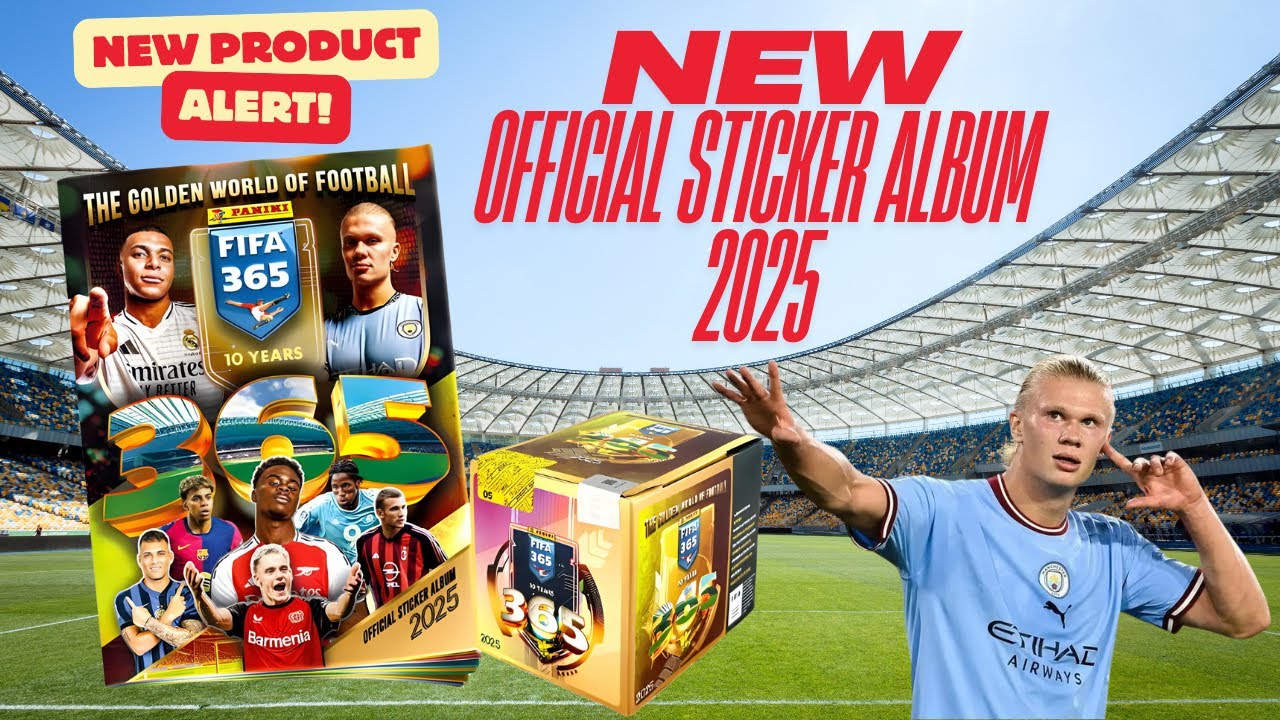 New Official FIFA 365 2025 Sticker Collection from Panini! Along with unboxing a box of stickers.