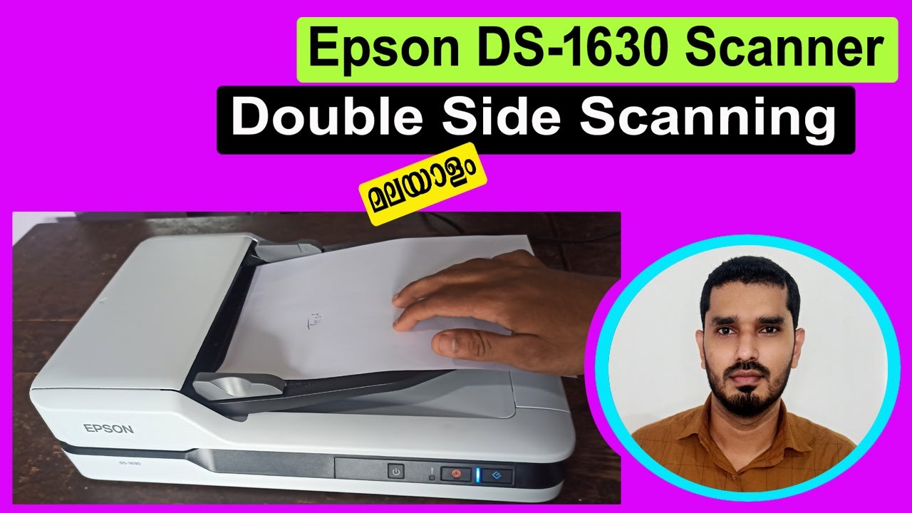 Epson WorkForce DS-1630 Scanner Double Side Scanning II How To Double Side Scanning Epson DS-1630