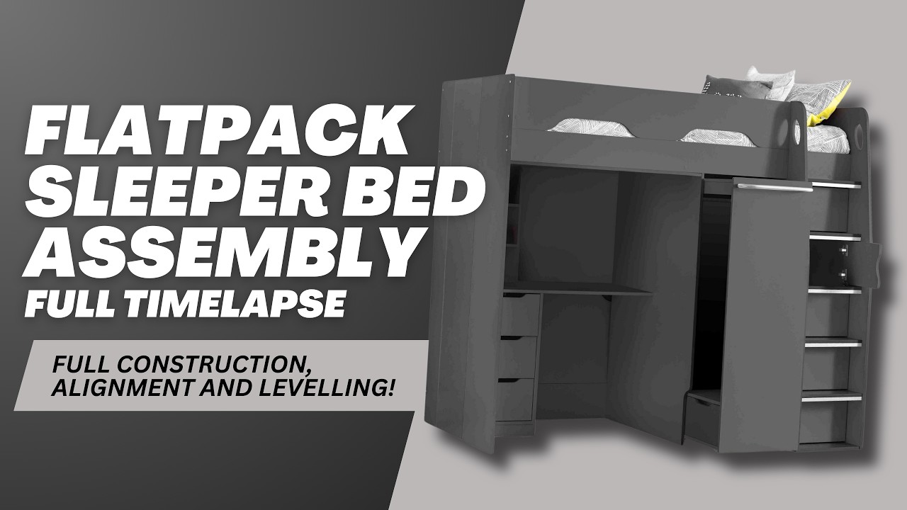 Flatpack Sleeper Bed Assembly – Full Timelapse Build! - BL Property Maintenance.