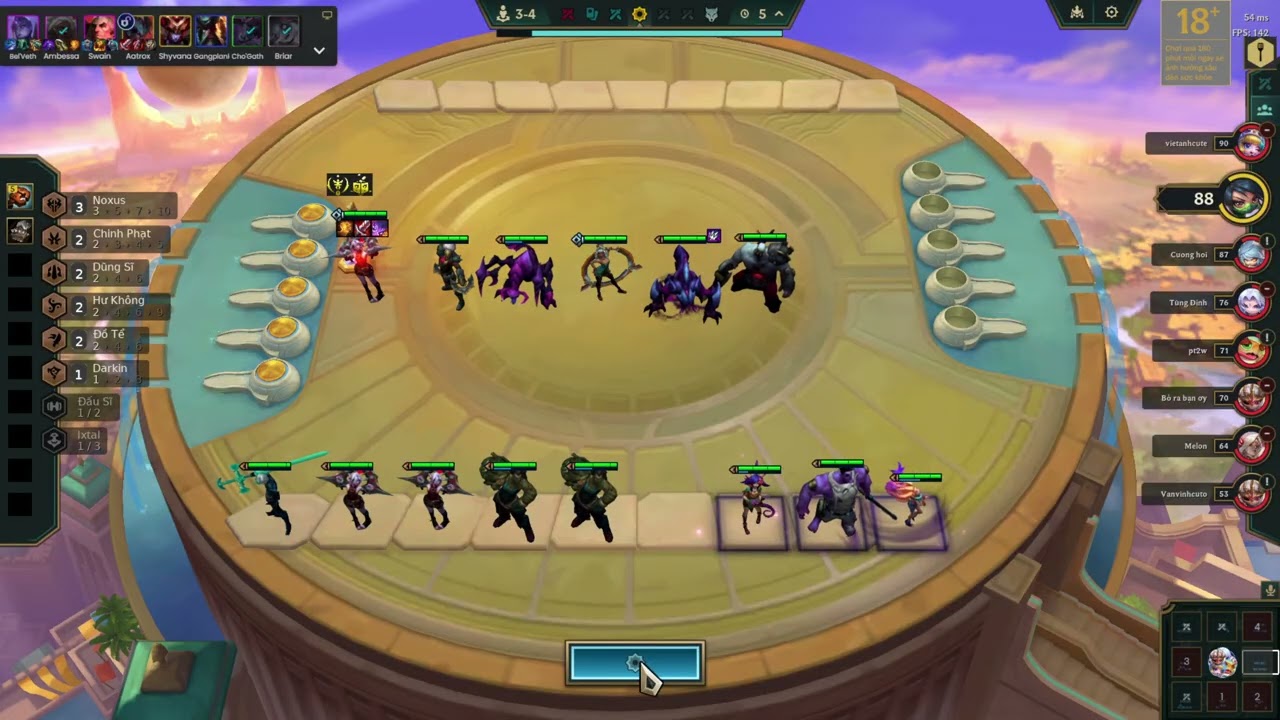 🔴 TFT 16.4 - x2 4 Vàng 3⭐Rank Kim Cương