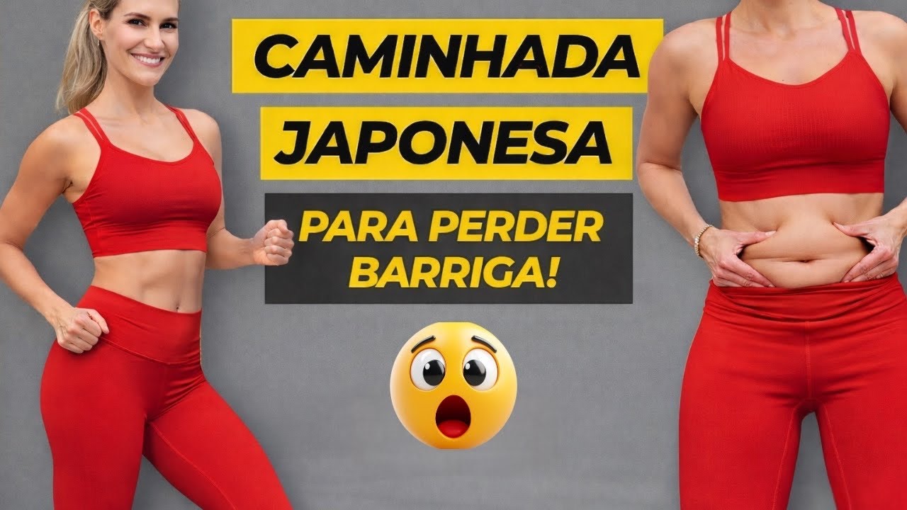 🔥 CAMINHADA JAPONESA 12 MINUTOS PARA PERDER BARRIGA 🔥