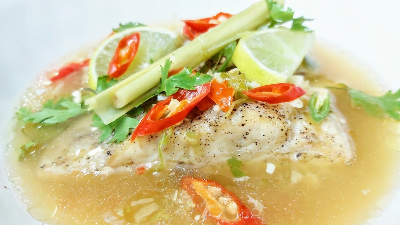 THAI STEAMED FISH | steamed fish in lime chilli garlic sauce | basa fish steamed recipe | steam fish