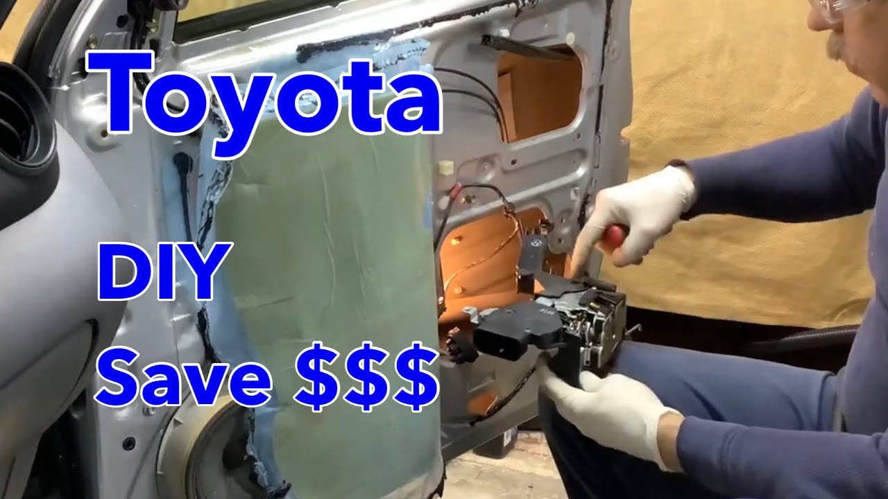 Замена привода замка двери Toyota RAV 4