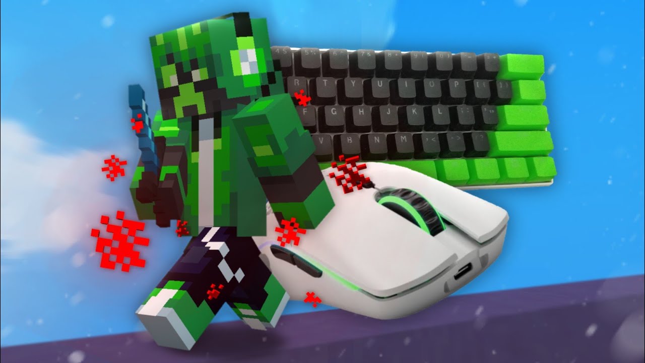 ASMR Keyboard + Mouse Sounds | Cubecraft Blockwars CTF 5v5
