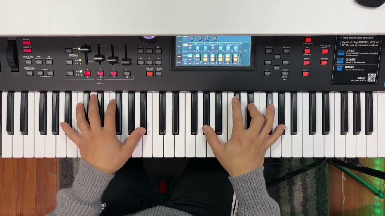 ADIÓS AL AYER- piano Yamaha modx6