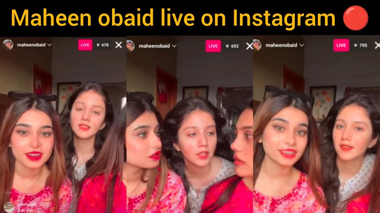 Maheen obaid live on Instagram 🔴 10 sep 2023
