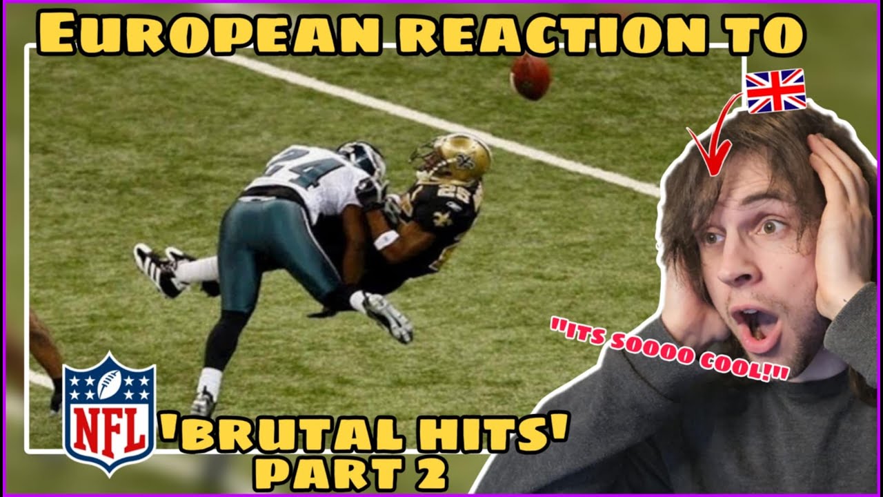 EUROPEAN Reacts to NFL BIGGEST HITS EVER!! - P2!! First Time Reaction