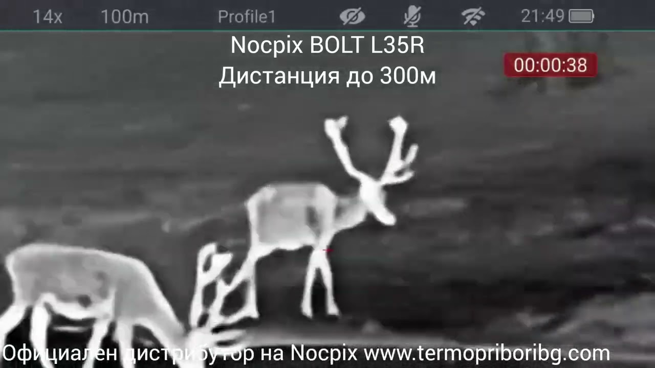 Nocpix Bolt L35R наблюдение благороден елен до 300м