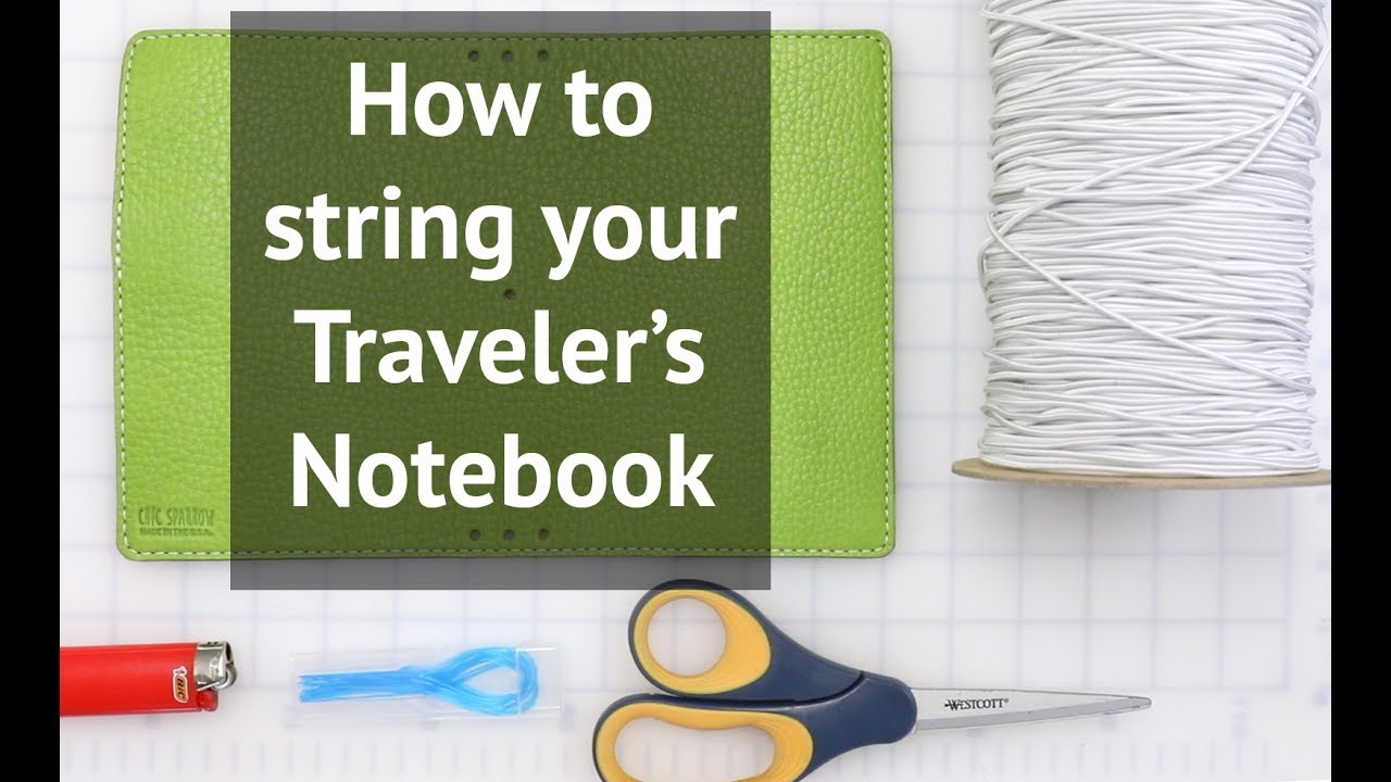 Chic Sparrow || How to string your traveler's notebook