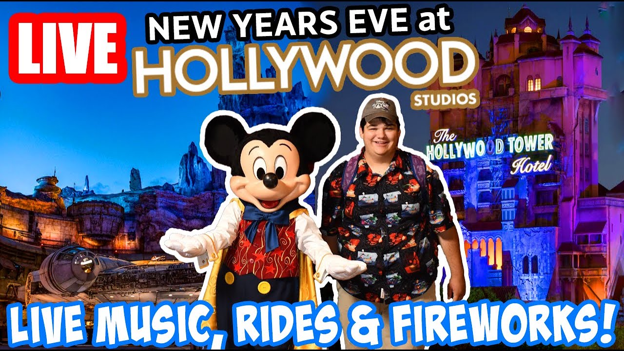 🔴Live: New Years Eve at Hollywood Studios! - Rides & Counting Down to 2026 - Disney World Livestream