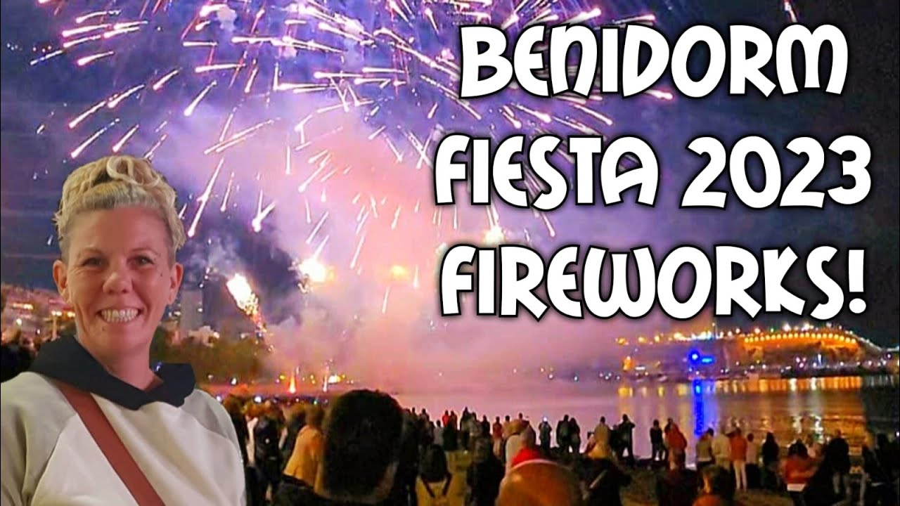 Benidorm - fiesta fireworks - back up from failed live stream