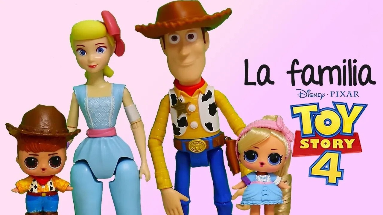 La familia Toy Story 4 y el tío Buzz con actividades de colorear para niñas y niños