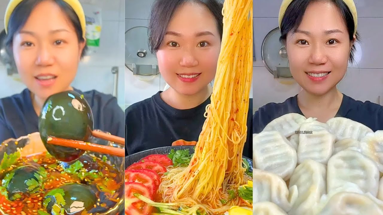 Satisfying Chinese Food ASMR – Unique Snacks & Noodles #97