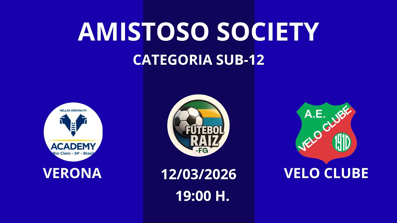 Amistoso Hellas Verona RC x Escolinha Velo Clube - Parte 2