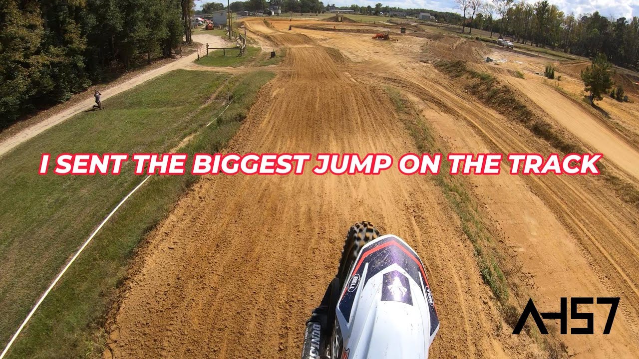 I SENT THE BIGGEST JUMP ON THE TRACK at CowBranch MX