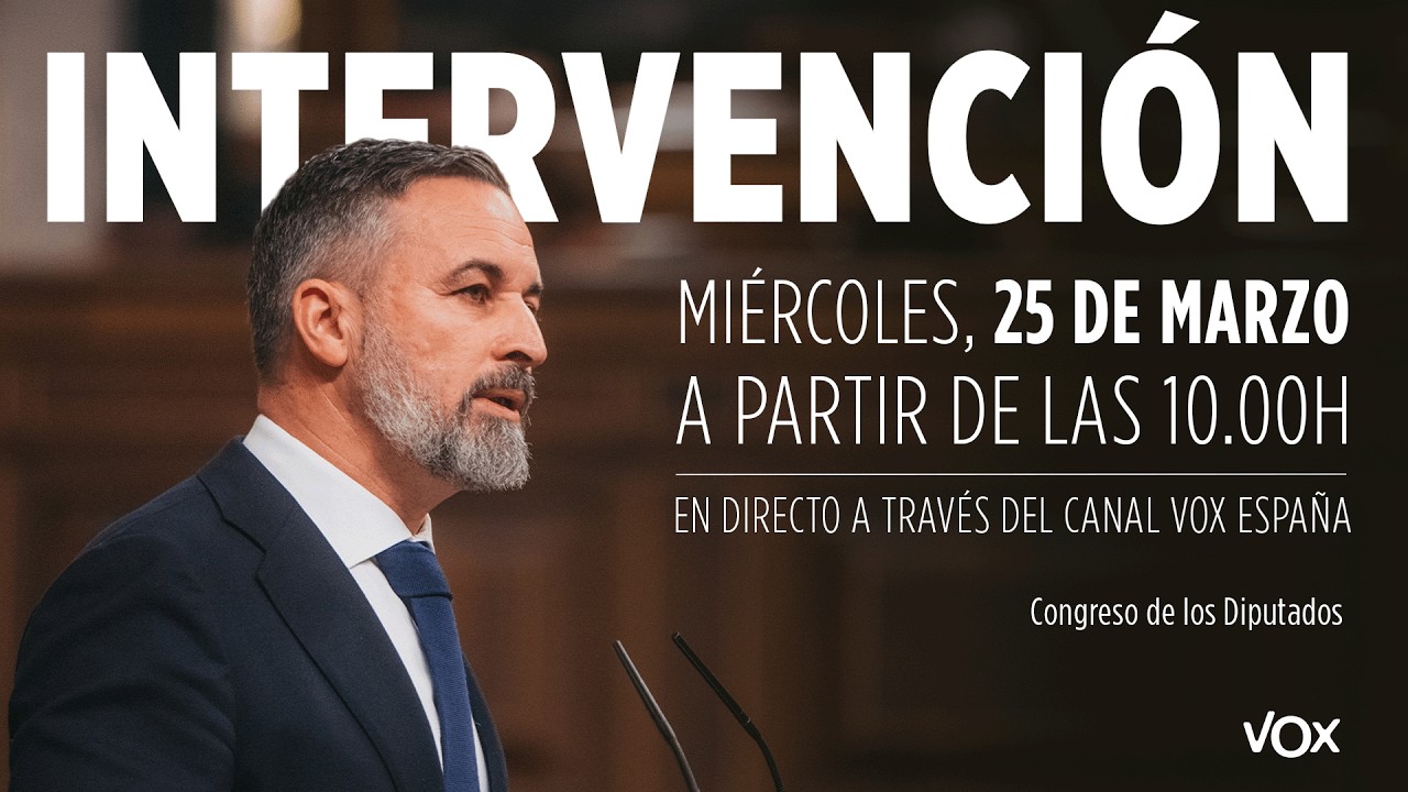 🔥 SANTIAGO ABASCAL EN EL CONGRESO | Intervenci&oacute;n contra la deriva del Gobierno de S&aacute;nchez