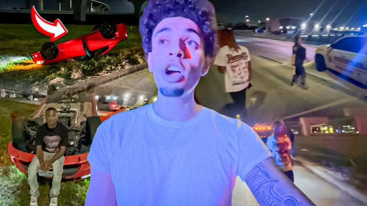 Loaded Crashed His Car After A Crazy Night...