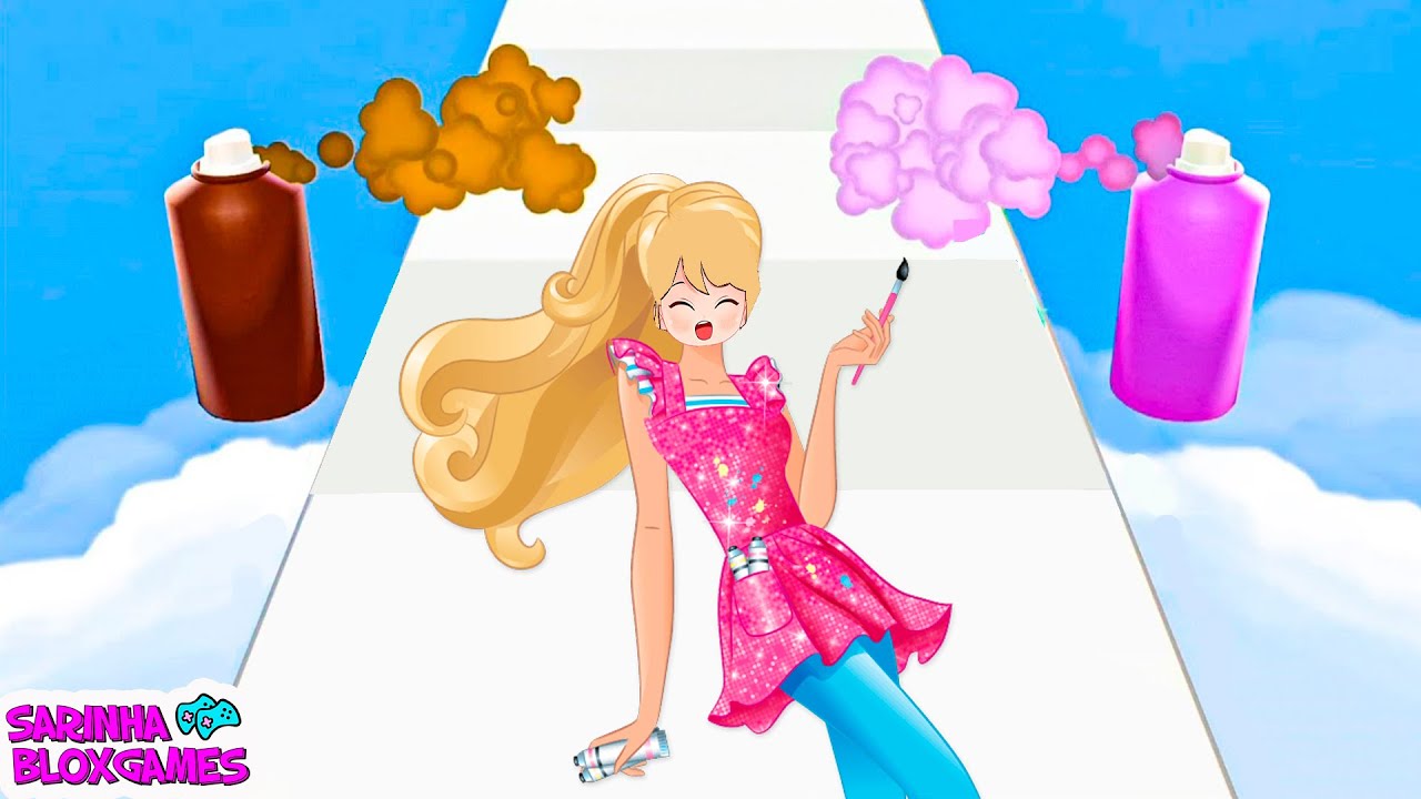 DESAFIO DA CORRIDA DA BARBIE DE OLHOS FECHADOS no DOLL DESIGNER