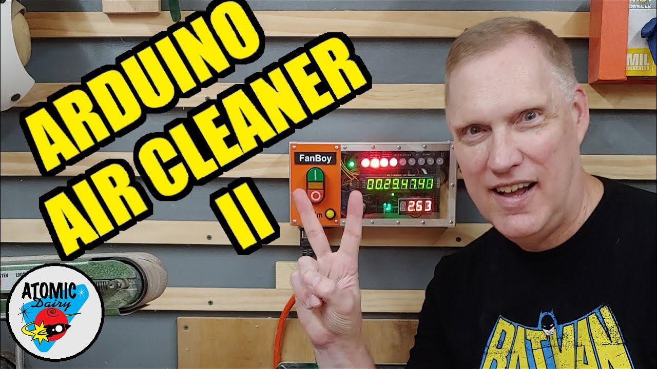 Upgraded Sound Activated Wood Shop Air Filter - Automated Air Cleaning