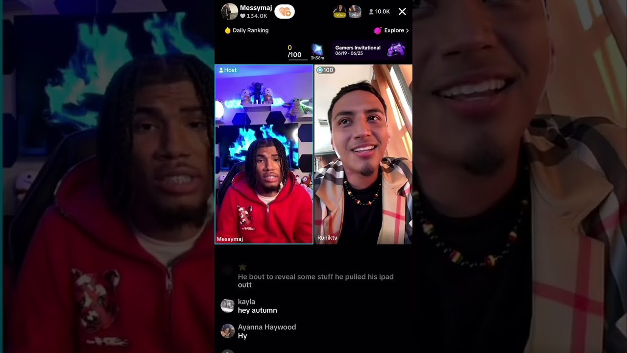 Jessika and Runik kissed?! | MessyMaj TikTok live ft. Runik & Sierra