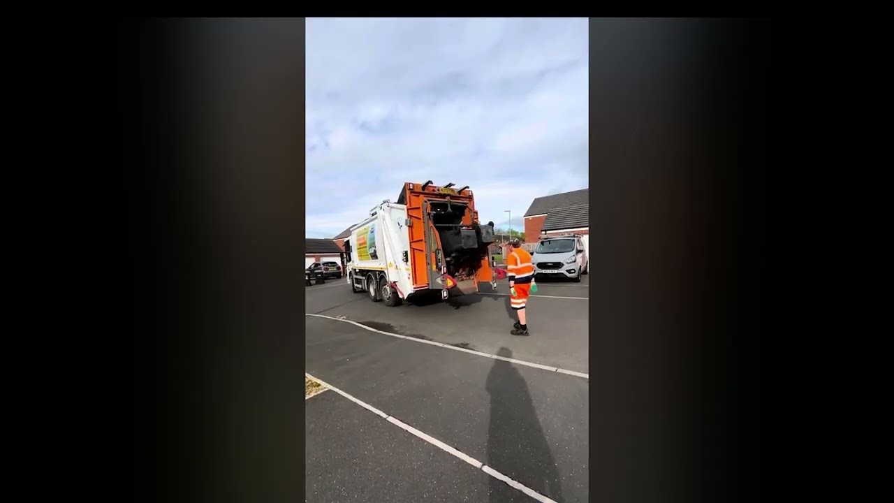 Bin men emptying bins. CBX