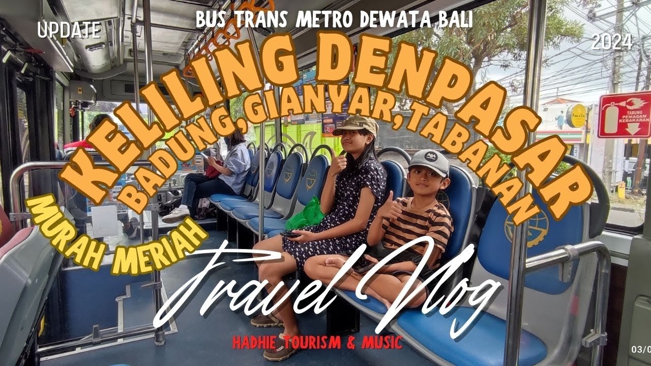 Keliling Denpasar,Badung,Gianyar,Tabanan Naik Bus Trans Metro Dewata Murah Meriah bayar pakai Qris