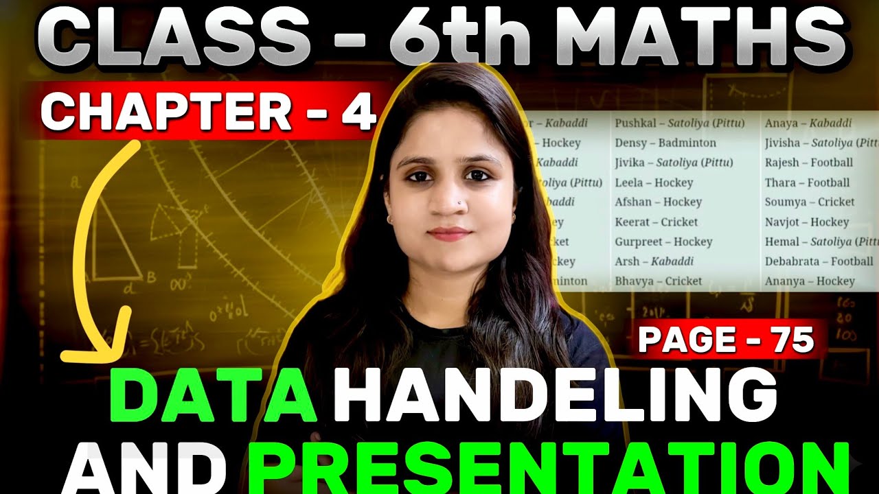 Chapter - 4 Data handling and presentation (Figure it out Page 75) | Class 6th | Maths #class6th 