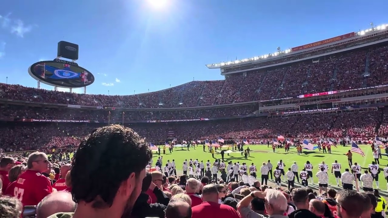 National Anthem Chiefs Vs Broncos fly over. Nov/10/24
