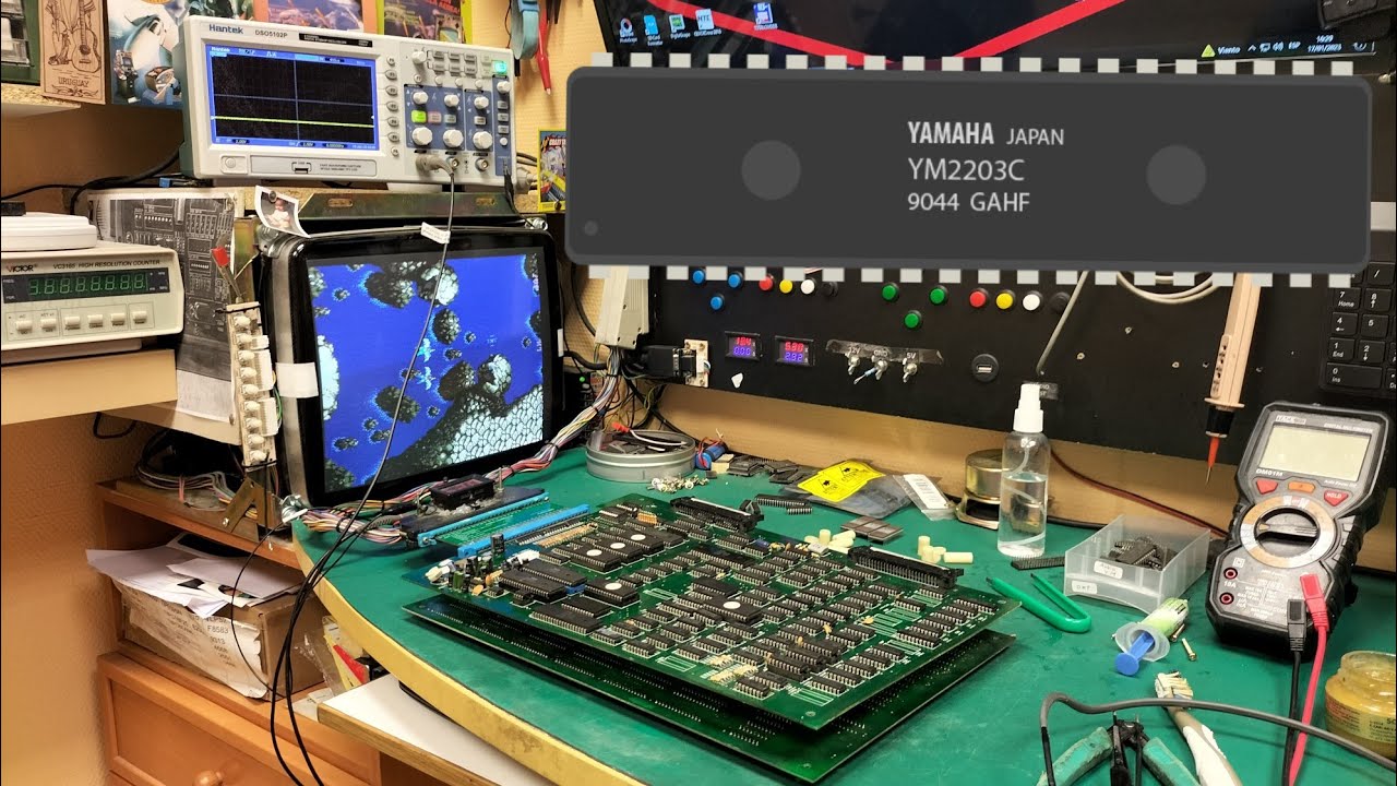 Fallo de sonido placa jamma legendary wings bootleg YM 2203