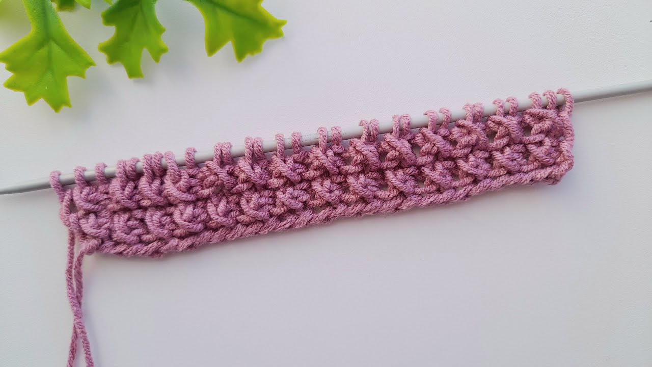 🔥 Nur 2 Reihen zum Merken — Einfaches Strickmuster für jedes Projekt