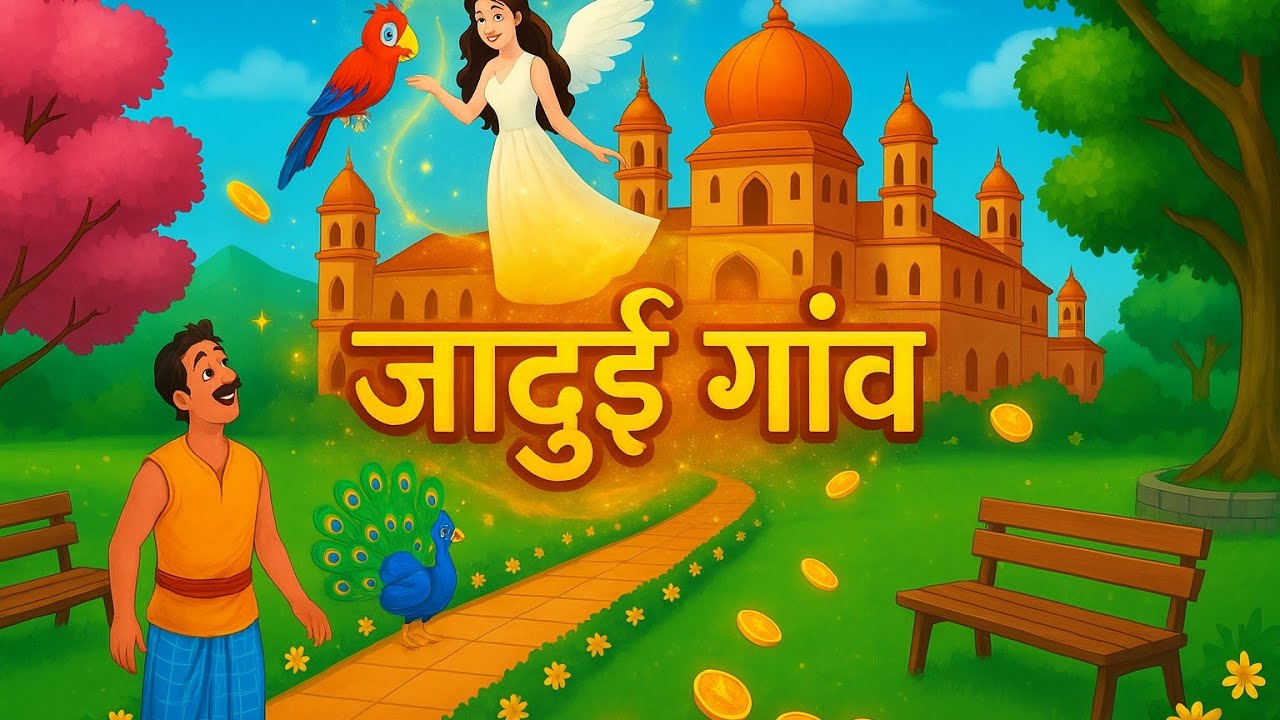 जादूई गांव। Magic village। Moral story। Hindi cartoon । Cartoon video