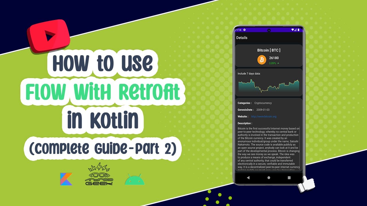 #8 How to use Flow with Retrofit - Details screen (Complete Guide)