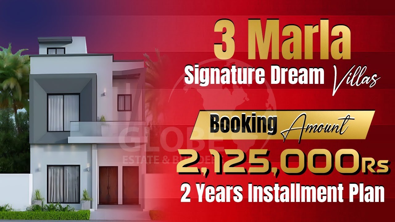 Ready House for sale on Installment in Lahore Signature Dream Villas #houseforsale