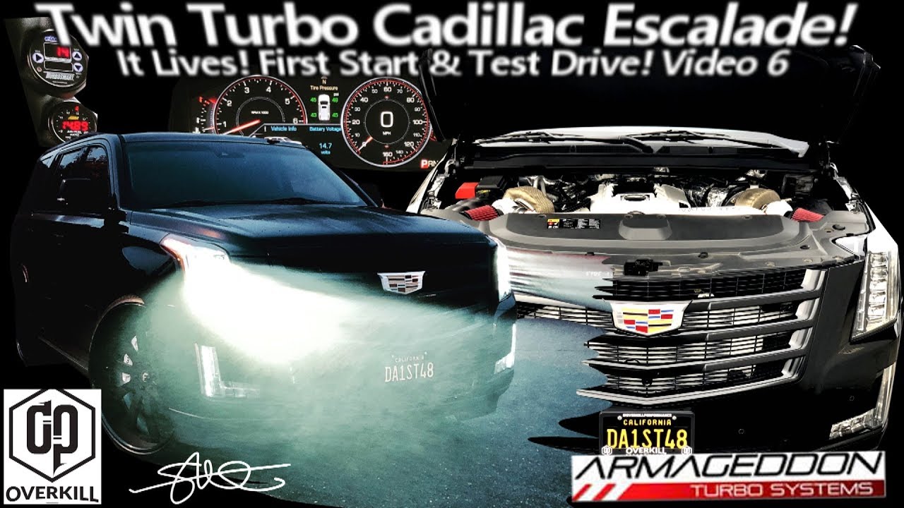 It LIVES! First Test Drive! Cadillac Escalade Armageddon Twin Turbo Spool Sounds Orgasmic! - Video 6