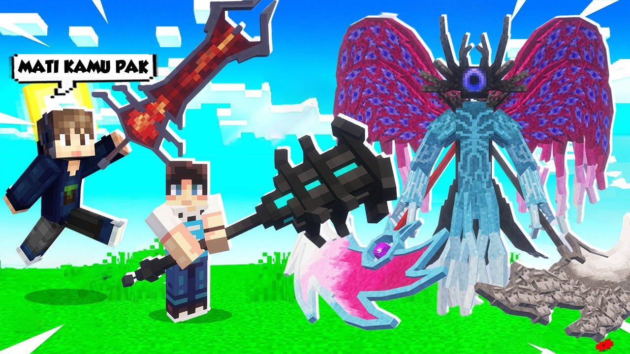 DUO KOCAK DUEL PEDANG LEGENDARIS PALING OP DI MINECRAFT!!! - MOD SHOWCASE 2025 #2