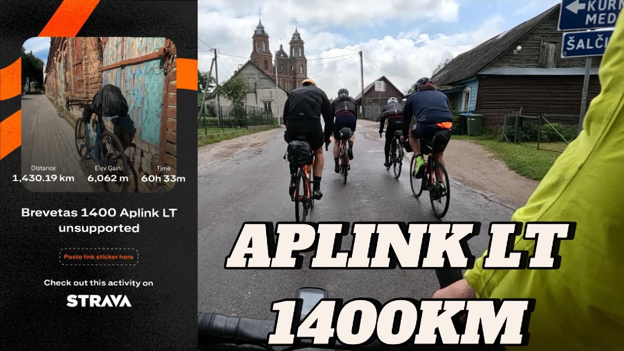 Trys pradūrimai, atsisukęs pedalas ir numinti 1400 km. BREVETAS APLINK LT 1400km
