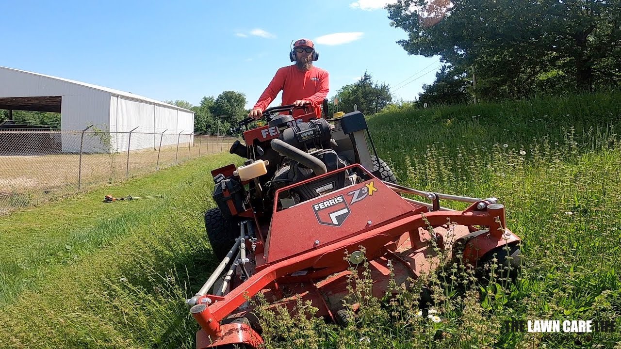 Mowing Our Worst (Overgrown) Lawn in Mowssouri - Steep Hills, Lots of Trimming, and Tall Grass!